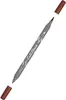 ONLINE Faserschreiber Calli Brush Double Tip aubergine Produktbild-Vorschau 1