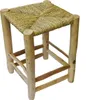 Scandi Stil Holzhocker Hocker Fußhocker mit geflochtenen Produktbild-Vorschau 1