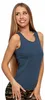 Top da donna - Canotta taglia L - Top senza maniche blu - Anteprima dell’immagine prodotto 12