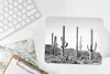 MuchoWow® Mauspad Mousepad Kakteen - Schwarz und weiß - Produktbild-Vorschau 5