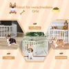 COSTWAY Absperrgitter Hunde 60cm Hoch, Schutzgitter Holz Produktbild-Vorschau 6