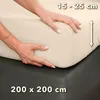 STUDIO Basic Spannbettlaken 200x200cm, 100% gekämmte Produktbild-Vorschau 4