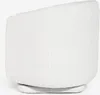 Sessel modern Stoff Bouclè Wohnzimmer drehbar Orav - Weiß Produktbild-Vorschau 5