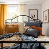 HOMLA MOISES bavlněné béžové krajkové povlečení 200x220 cm Náhled obrázku produktu 4