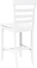 A white bar stool shown from the back. Voir les images du produit
