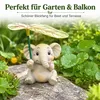Cartoon Tier Regenschirm Dekofigur aus Harz, Garten- und Produktbild-Vorschau 6