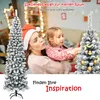 A mother and child are looking at a decorated Christmas tree. The image is overlaid with marketing text. Produktbild-Vorschau