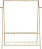 A freestanding bamboo garment rack with two shelves. Náhled obrázku produktu