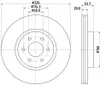 2 Bremsscheiben innenbelüftet Ø 68 mm 28 mm HELLA für u.a. Produktbild-Vorschau 8