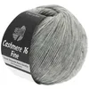 A ball of grey yarn with a label wrapped around it. Produktbild-Vorschau