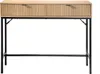 Konsole 2 Schubladen Front Effekt Holz mit Rillen - L100 x Produktbild-Vorschau 1