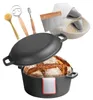 Olla holandesa VEVOR de hierro fundido, 2 en 1, con tapa Vista previa de la imagen del producto 1