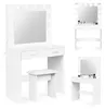 ModernHome CHDT03 Toaletní stolek se zrcadlem, 80 x 40 x Náhled obrázku produktu 1