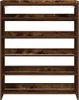 vidaXL Étagère à chaussures chêne fumé 80x25x100 cm Bois Voir les images du produit 4