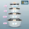 Vilde | Glasschüsseln Set mit Deckel - 8-teilig - Produktbild-Vorschau 4