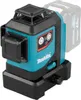 A Makita battery-powered multi-line laser level is shown on a white background. Produktbild-Vorschau