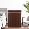 Panier à linge, 3 compartiments, bambou, marron, 100 L, Voir les images du produit 3