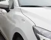 Close-up of the front fender and hood of a white car, showing a dent. Produktbild-Vorschau