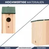 DELUKE® Vogelhaus zum Aufhängen - 4er Set | Nistkasten für Produktbild-Vorschau 4