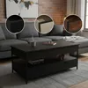 Relaxdays Couchtisch, aufklappbar, 2 Schubladen, 4 Fächer, Produktbild-Vorschau 3