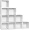 WOLTU Bücherregal, Raumteiler mit 10 Fächern, für Bücher Produktbild-Vorschau 9