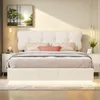 ProximaX gestoffeerd bed, 140x190 cm, met gasveerlift en Productafbeelding-voorbeeld 2