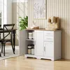 Credenza Moderna Buffet 100x40x78 cm con 2 Cassetti e 2 Anteprima dell’immagine prodotto 8