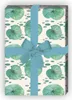 Elegantes Geschenkpapier mit Seerosen auf beige - G7555, 32 Produktbild-Vorschau 1