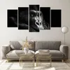 Bilder auf glas - 5 Teile - Affe Gorilla Porträt - 160x85cm Produktbild-Vorschau 7