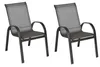 Merxx Gartensessel Amalfi graphit 2er Set, stapelbar - Produktbild-Vorschau 1