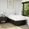 vidaXL Bettgestell ohne Matratze Schwarz 90x200 cm Stoff Produktbild-Vorschau 2