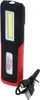 A black and red work flashlight with a USB charging cable. Podgląd zdjęcia produktu