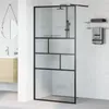 vidaXL Paroi de douche à l'italienne noire 100 x 195 x 0,5 Voir les images du produit 2