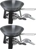 Mini-Wok mit Rechaud - Ø 18 cm - Stahl - Edelstahlgriff - Produktbild-Vorschau 1
