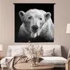 MuchoWow® Wandteppich Wandbehang Eisbär - Tier - Schwarz - Produktbild-Vorschau 5