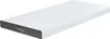 A white mattress with a gray side band is shown on a white background. Náhled obrázku produktu