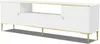 Armoire TV PETRA 180 cm 2D1S BLANC MATTE avec pieds Voir les images du produit 1