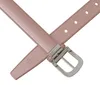 Damen Spalt Leder Gürtel 30mm Sommer Farben Silberne Produktbild-Vorschau 3