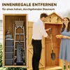 Outsunny tuinkast, tuinhuisje met legplanken, asfalt dak, Productafbeelding-voorbeeld 5