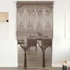 vidaXL Tenda Macramè tortora 140x240 cm cotone Anteprima dell’immagine prodotto 1