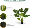 HOMCOM künstliche Pflanzen 110 cm künstlicher Monstera Produktbild-Vorschau 4