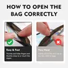 Mylar Bags 7x10cm, Mylar Beutel Set, Zip Beutel, schwarze Produktbild-Vorschau 4