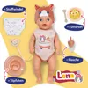 BABY born Lena 36cm in Strampler mit Katzenmotiv  mit 7 Produktbild-Vorschau 2