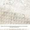 MODFU Waffel Duschvorhang mit 12 Stück Duschvorhangringe Produktbild-Vorschau 15