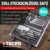 TECPO Steckschlüssel-Satz, 92-tlg., 1/4+3/8", Zoll Produktbild-Vorschau 2