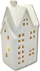 Keramik LED Haus - Lichthaus weiß matt 2er Set Produktbild-Vorschau 4
