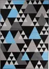 Tapiso Teppich MAYA Modern Schwarz Grau Blau Schlafzimmer  Produktbild-Vorschau 2
