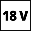 The image shows the text "18 V" inside a square border. Produktbild-Vorschau