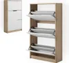 Schuhkipper Vicco Luca Sonoma/Weiß 59 x 105 cm 3 Fächer, Produktbild-Vorschau 1