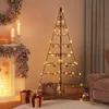 vidaXL Metalen kerstboom voor decoraties, zwart, 180 cm Productafbeelding-voorbeeld 2